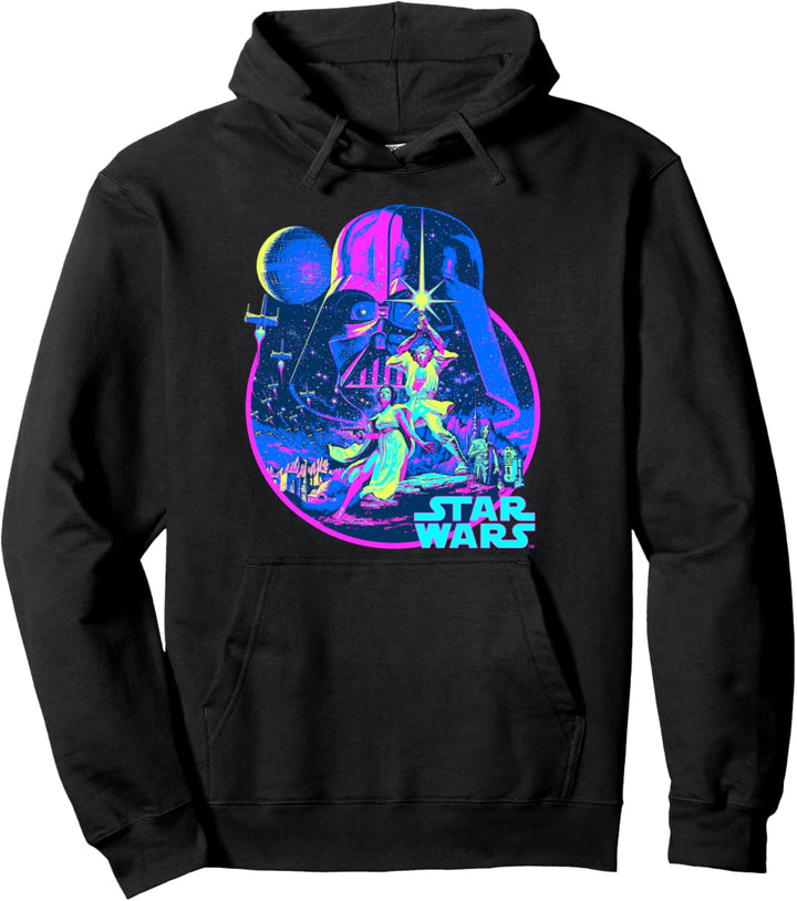 Star Wars Classic Movie Bright Fill Poster Pullover Hoodie
