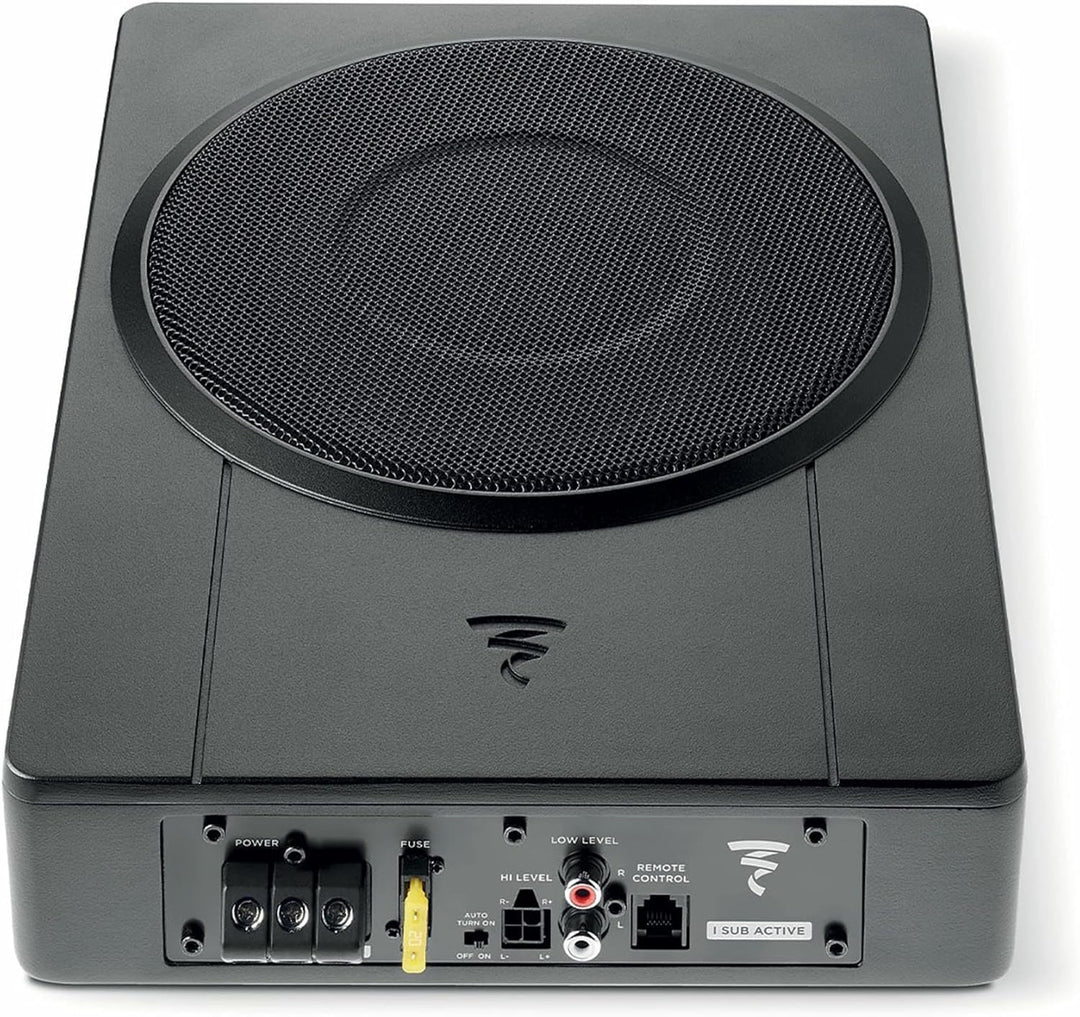 Focal ISUB-Active Aktiv Untersitz Subwoofer 8" 20cm flach für Fahrersitz Beifahrersitz
