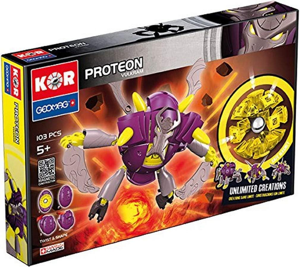 Geomag 633 - Kor Proteon Vulkram, 103 Teile, Vulkram