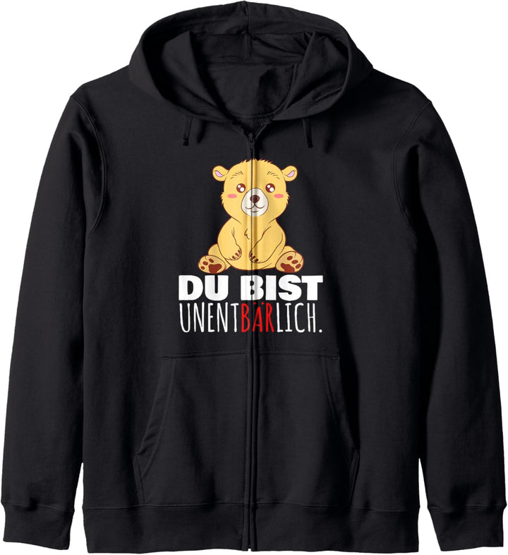 Du bist UnenBÄRlich Süsser Bär Geschenk Bären Freunde Liebe Kapuzenjacke
