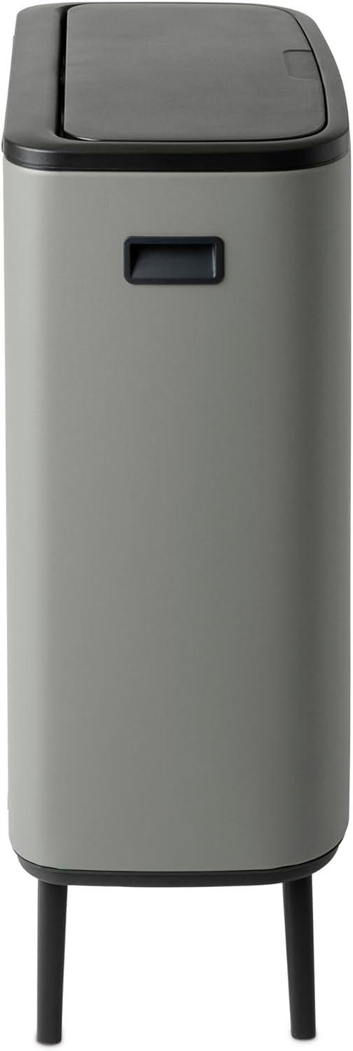 Brabantia Bo Touch Abfalleimer Hi Recycling 2x 30L, Mineralgrau