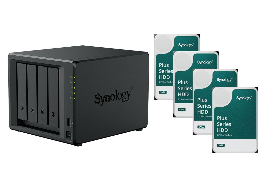 NAS DiskStation DS925+ mit 4X Festplatte 8TB HAT Plus und mit 16GB RAM, total: 32 TB 4x 8TB 16GB RAM