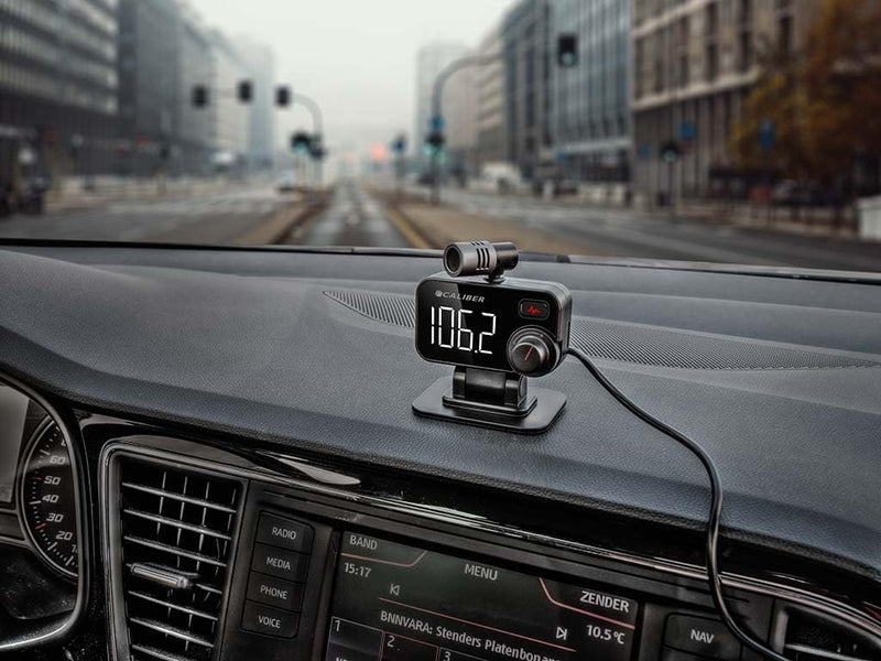 Caliber FM -Transmitter - 12V Zigarettenauto Ladegerät - Aux -Input - Auto Radio - PMT565BT - 2 USB