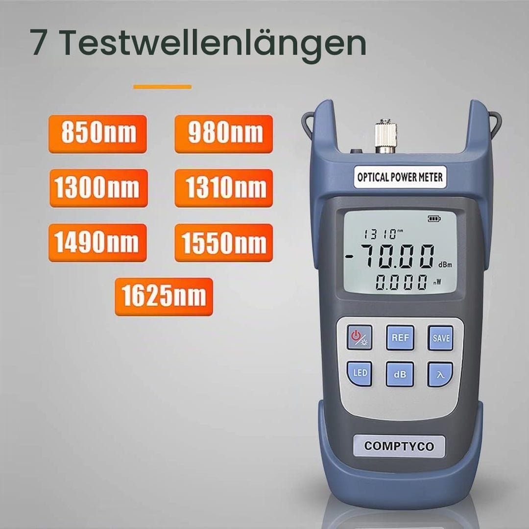2-in-1 FTTH Glasfaser Tool Kit Glasfaser-Leistungsmesser-70 +10 dBm und 30 mW Visual Fault Locator G