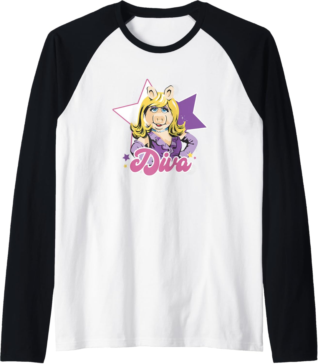Porträt von Miss Piggy Diva von Disney Die Muppets Raglan