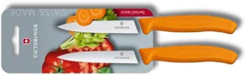 Victorinox Swiss Classic, Tomaten- und Gemüsemesser-Set, 2teilig, Extra Scharfe Klinge, Kunststoffgr