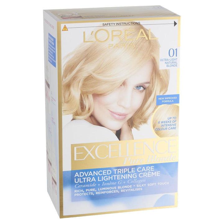 L'Oréal Paris Excellence Crème Permanente Haarfarbe, strahlende At-Home Haarfarbe mit bis zu 100% Gr