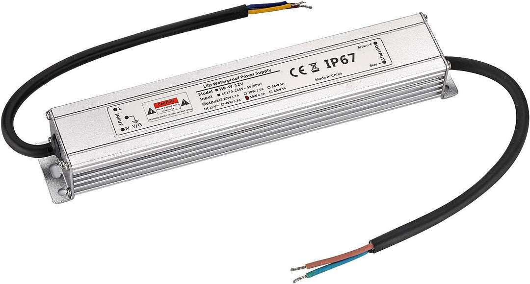 LED Trafo 12V 50W 4,16A IP67,geeignet für LED Stripes und Leuchtmittel,Upgrade Transformator Netztei