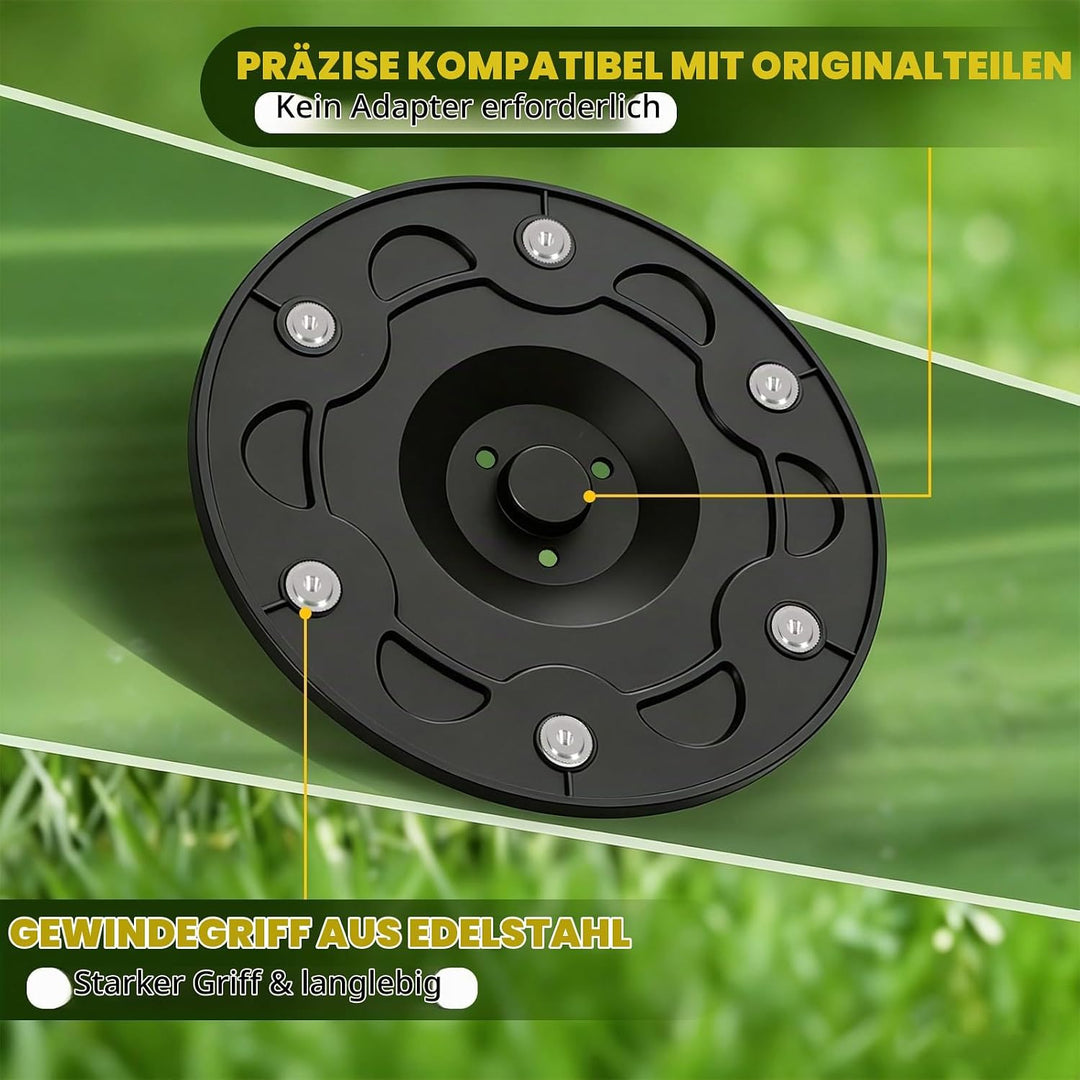 Messerteller + 6 Stück Klingen + 6 Schrauben, Mähroboter Messerscheibe Kompatibel mit Segway Navimow