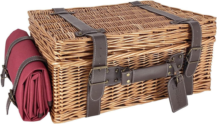 Les Jardins de la Comtesse - Picknickkiste aus Weide und Leder, Champs-Elysées Bordeaux – 2 Personen