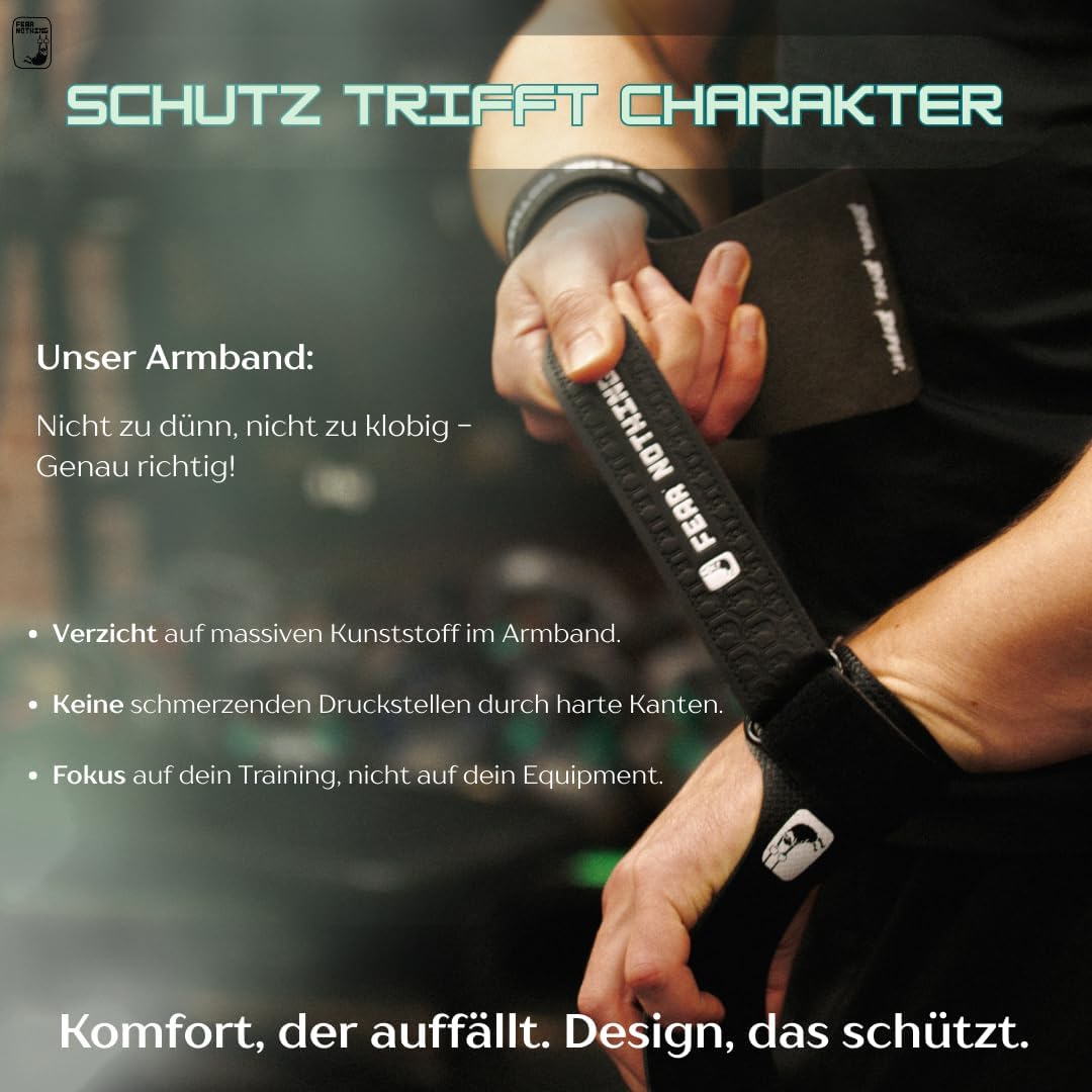FEAR NOTHING Grips für Functional Training WODs, Handschuhe für Gewichtheben, Gymnastik Handschutz,