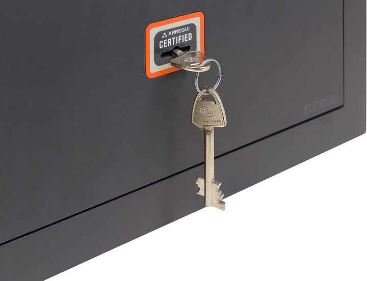 ARREGUI Plus C 181310 Tresor Sicherheitsstufe S2 | Wandtresor mit Kl. A Zertifiziertem Schloss | Saf