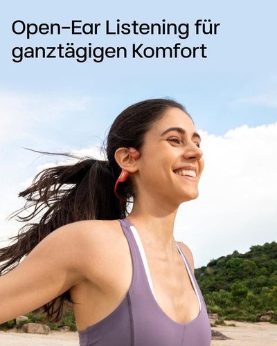 SHOKZ OpenRun Pro Knochenschall Kopfhörer, Open-Ear Kabellos Sport Kopfhörer mit Noise-Cancelling Mi