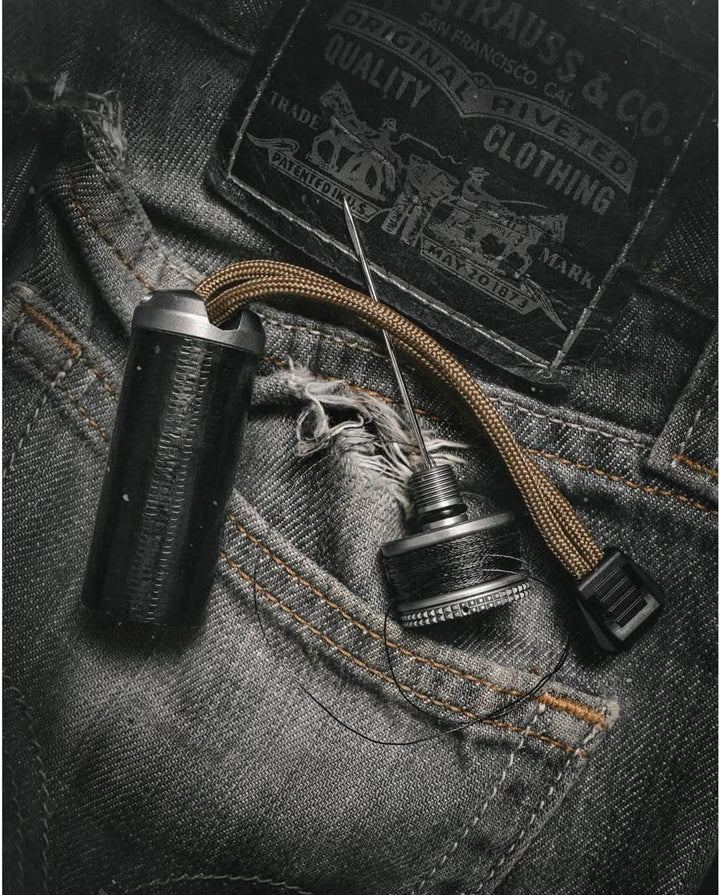 Exotac ripSPOOL Leichtes Bushcraft und Survival Komplettes Feld-Reparatur-Set und FireCord Lanyard f