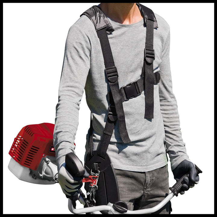 Einhell Benzin-Sense GH-BC 43 AS (1.25 kW, vibrationsarmer 2-Takt Motor, 3-Zahn-Messer, Doppelfadens