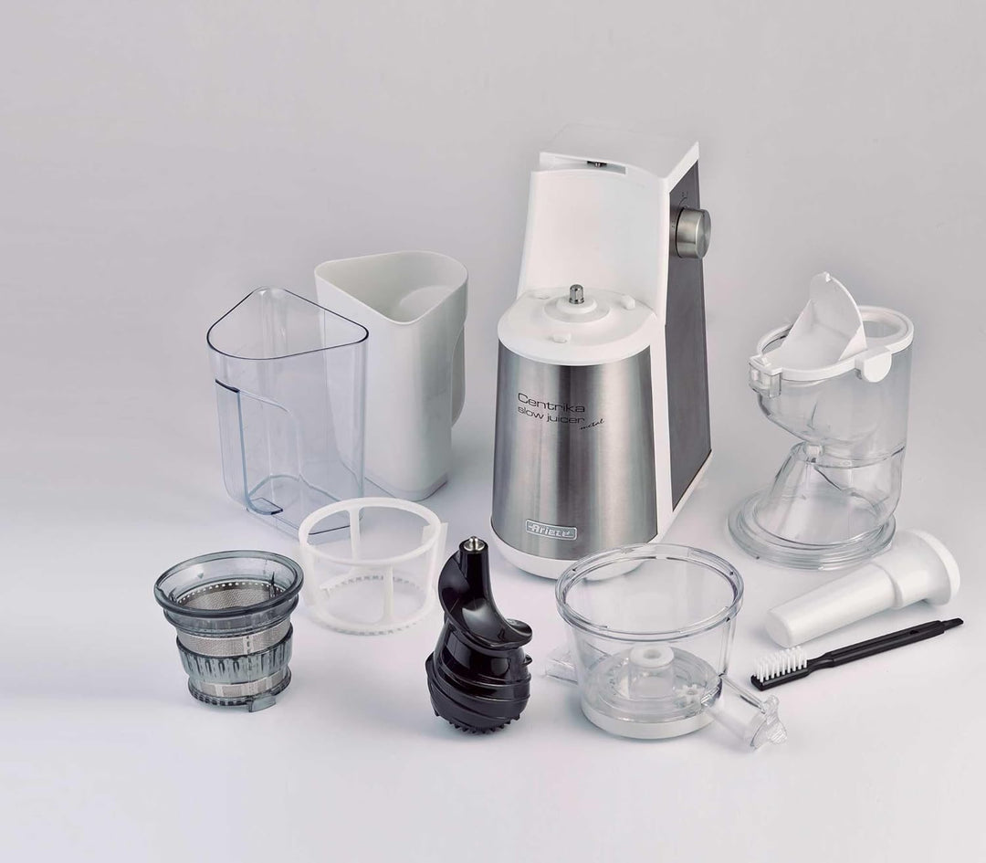 Ariete 00C017710AR0 Slow Juicer 177 aus Edelstahl für mehr und qualitativ besseren Saftertrag, 400 W