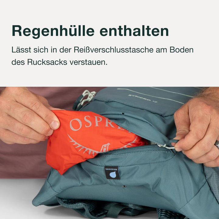 Osprey Syncro Herren-Fahrradrucksack, 20L, Cascade Blue O/S Deep Peyto, O/S Deep Peyto