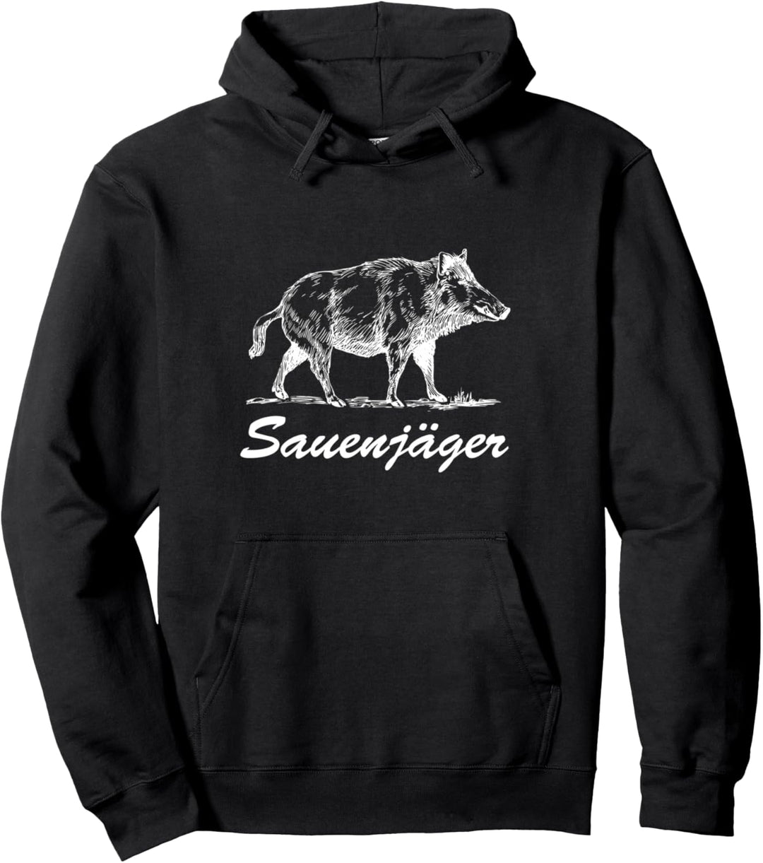 Sauenjäger Wildschwein Jagd für Schwarzwildjäger Pullover Hoodie