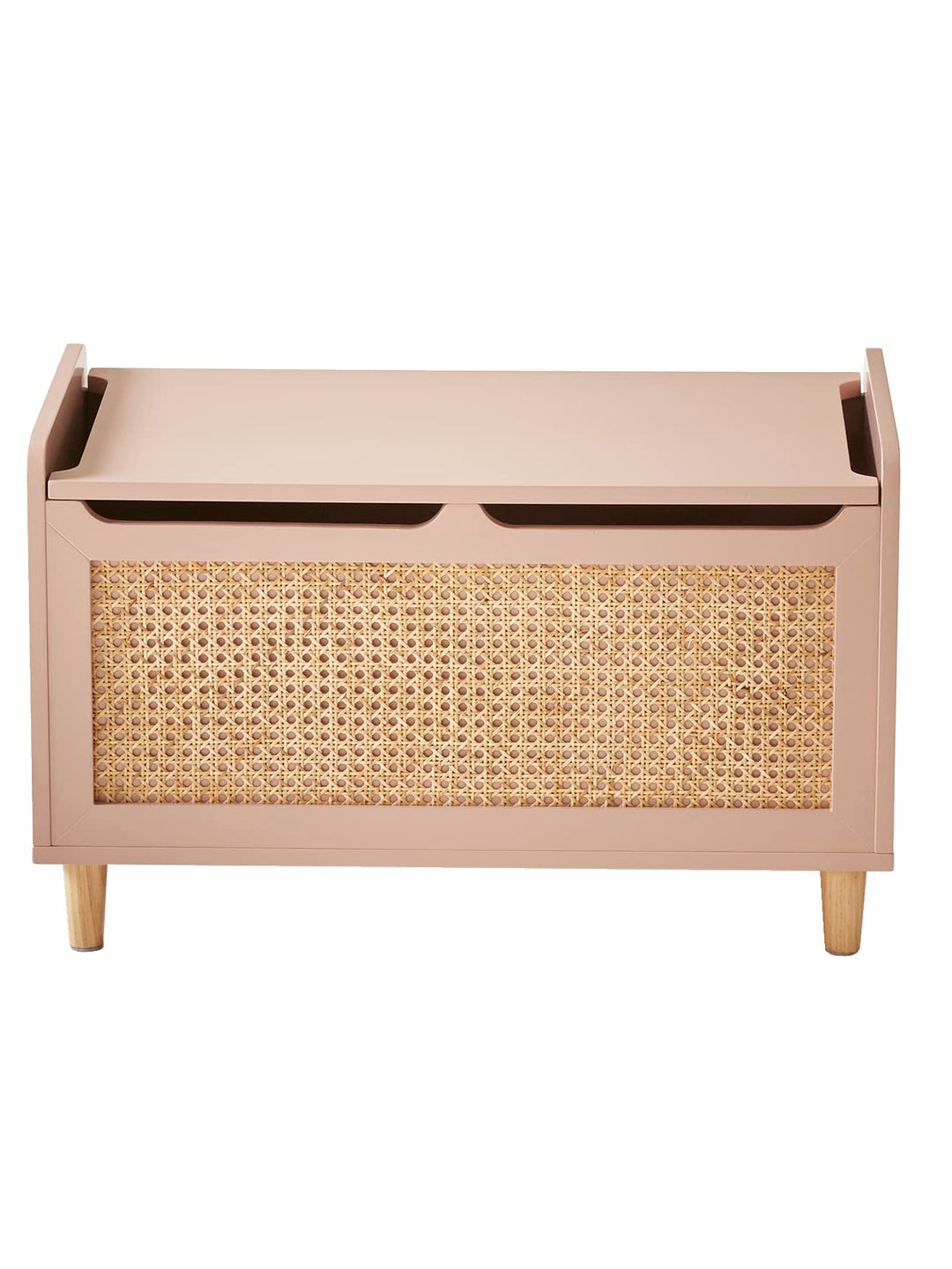 VERTBAUDET Spielzeugkiste, Holz, Rosa, TU Rosa Sie, Rosa Sie