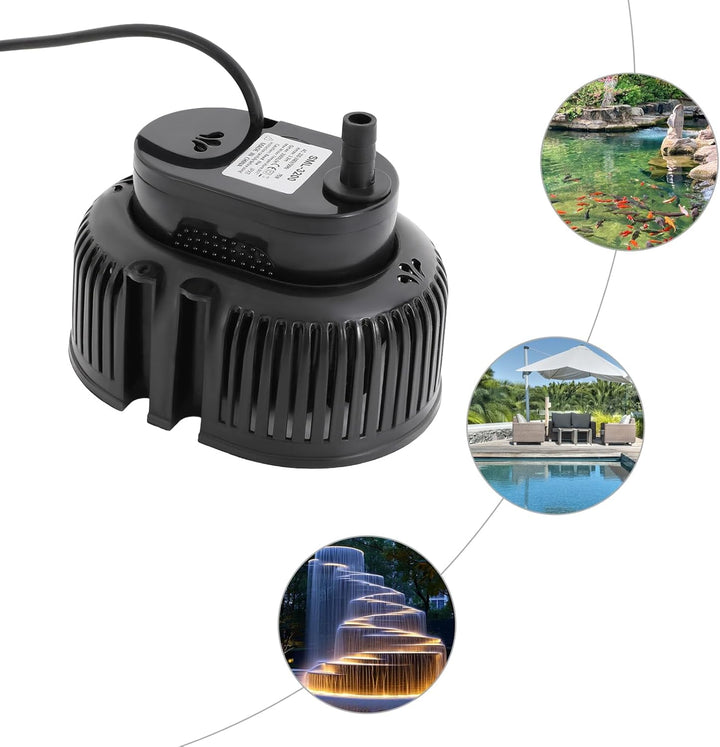 75W Poolabdeckungspumpe, 3000 L/H IPX8 Unterwasser Schwimmbecken Abdeckungspumpe, Tauchpumpe für Poo