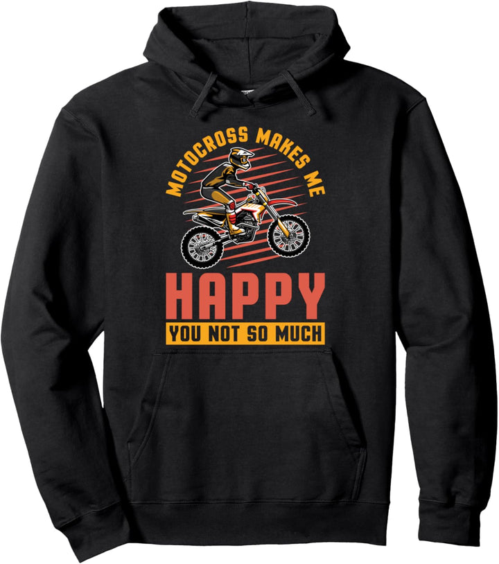 MX Motocross Biker Dirt Bike - Glück Supercross Pullover Hoodie