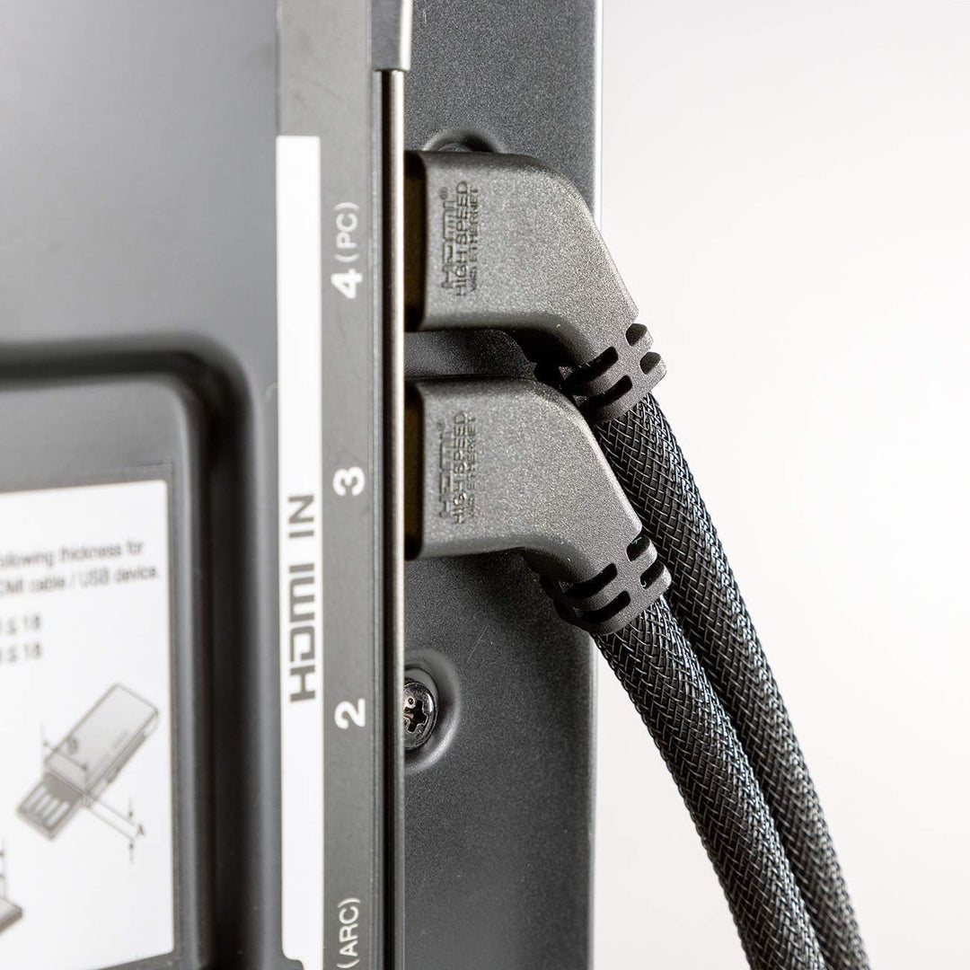 Eagle Cable by INAKUSTIK – 10011048 - Deluxe High Speed HDMI 2.0b Kabel mit Ethernet | gewinkelte St
