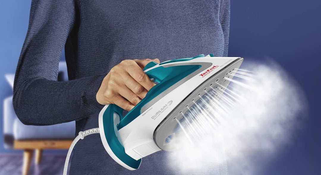 Tefal Dampfbügeleisen Easygliss Plus FV5718 | Durilium Airglide Bügelsohle | 2500 W | Schnelle Aufhe