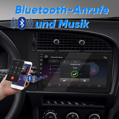 2 DIN Autoradio, 10 Zoll 1080P HD Touchscreen Car Radio mit Bluetooth, Android Autoradio mit Navi, W