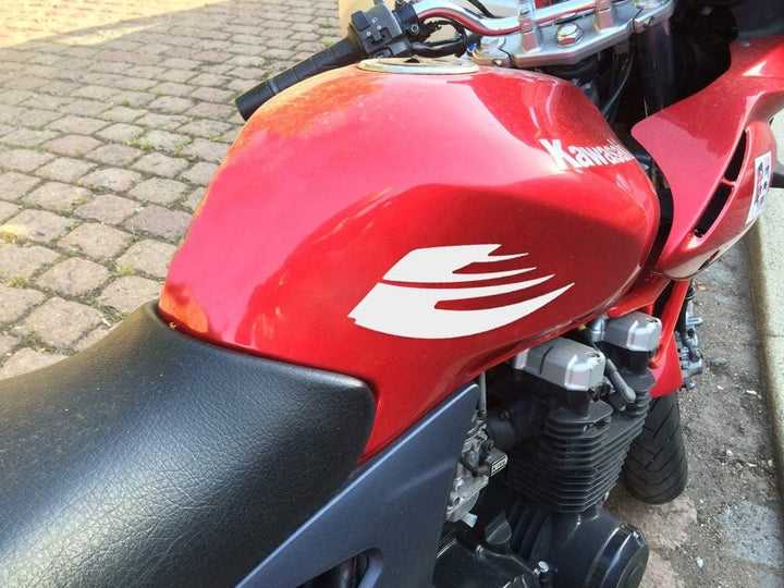 BIKE-label Seitentank Tankpad Motorrad Weiss kompatibel für Honda 810014