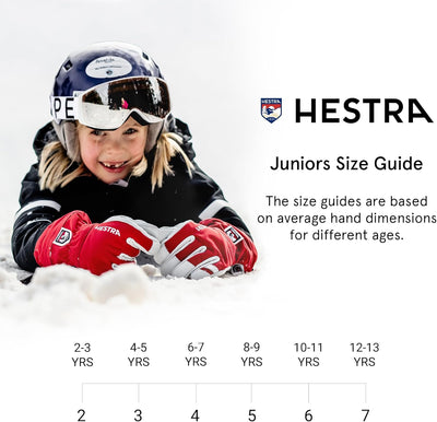 HESTRA Army Leather Heli Ski Jr. 3-Finger rot - 4