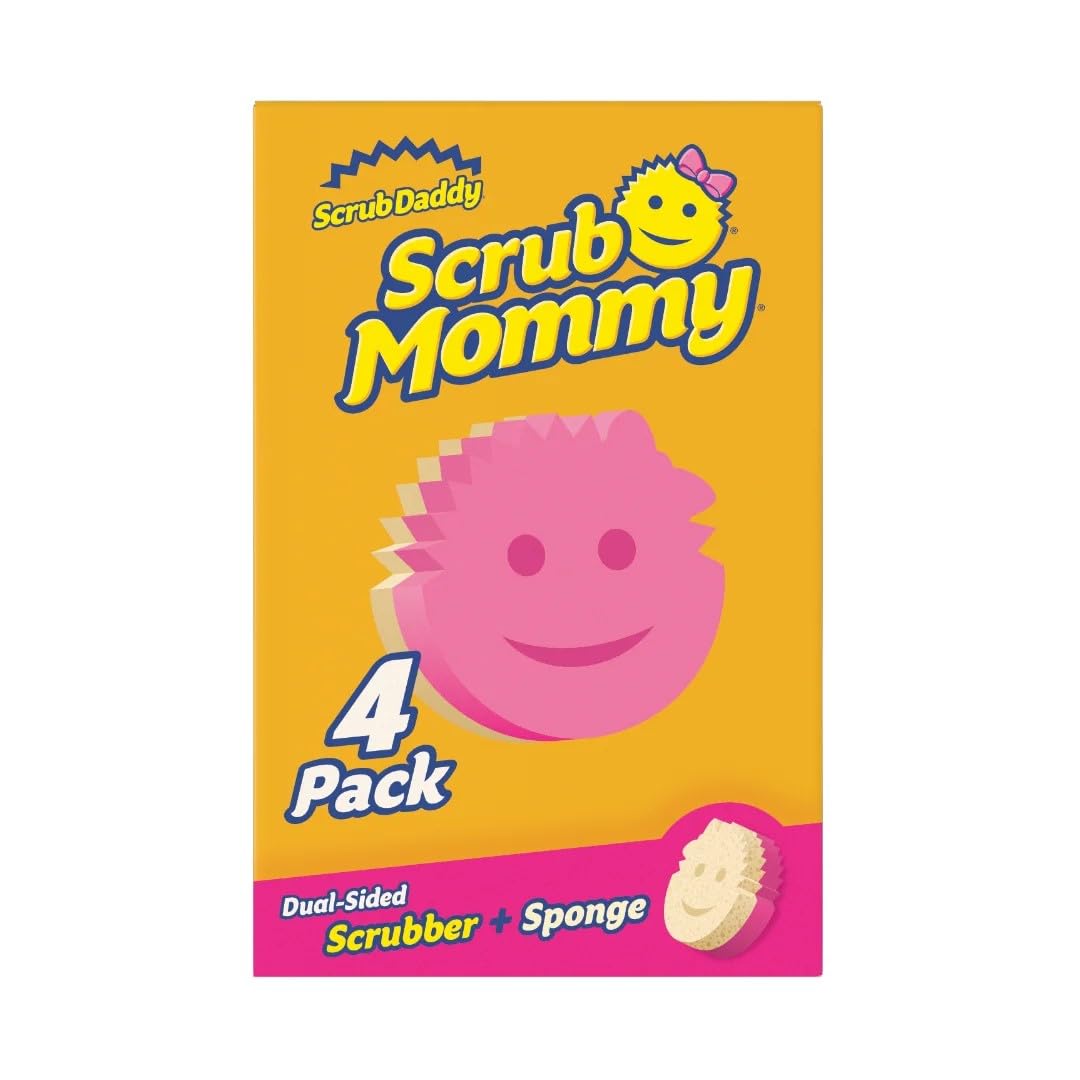 Scrub Daddy Scrub Mommy Putzschwamm, Topfreiniger Küchenschwämme, Putzmittel mit Texturveränderung,