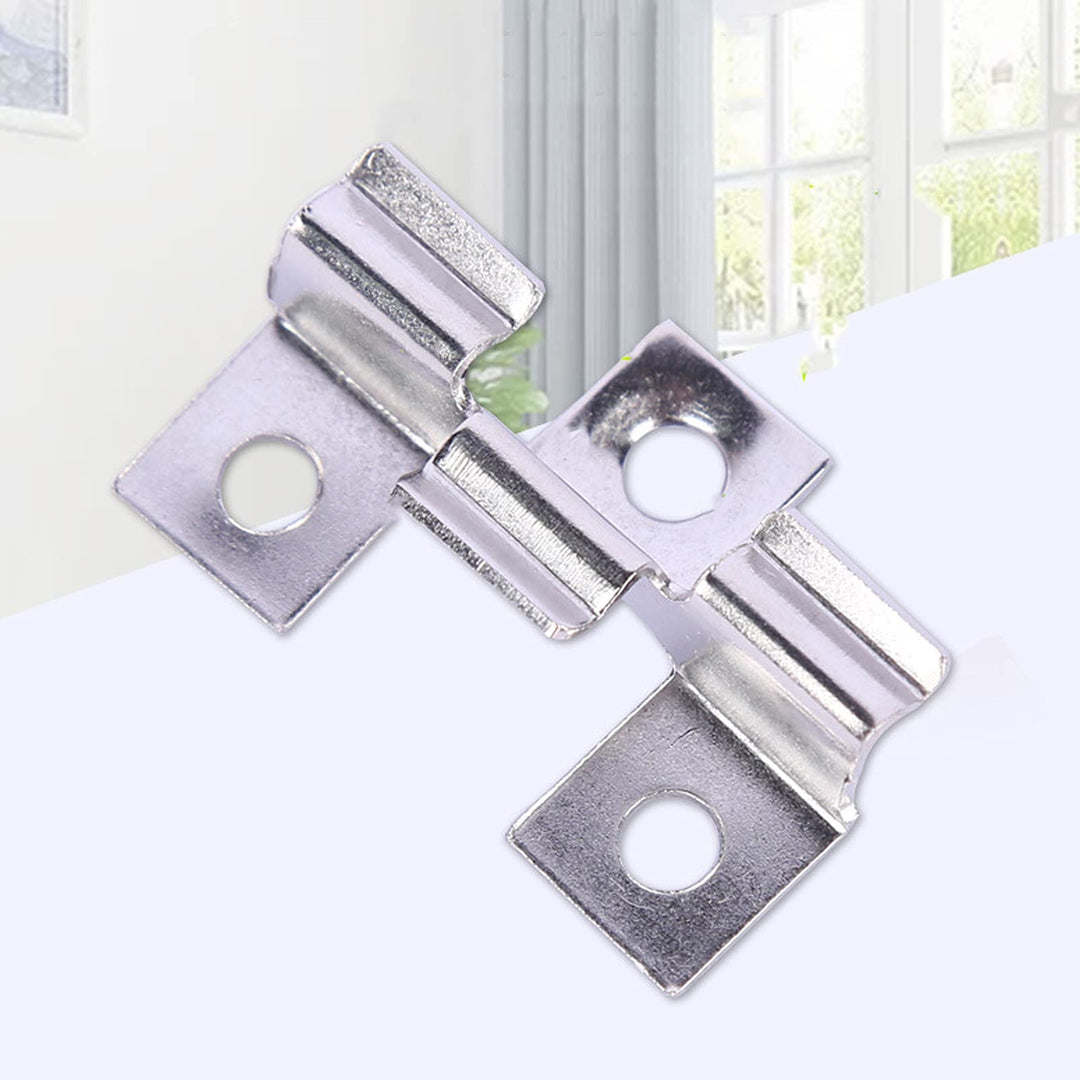 100 Stück Edelstahl Clips Terrassenclips Schrauben Befestigungs Clips WPC Dielen Befestigungsclips 8