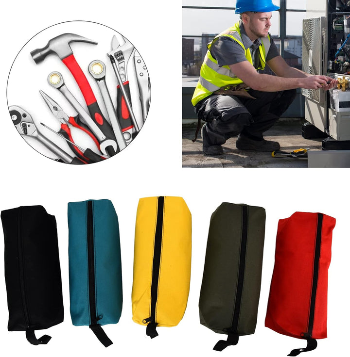 Jadeshay 5 Stück Werkzeugtasche mit Reissverschluss, Hardware Werkzeug Tasche Kleine Aufbewahrungs B