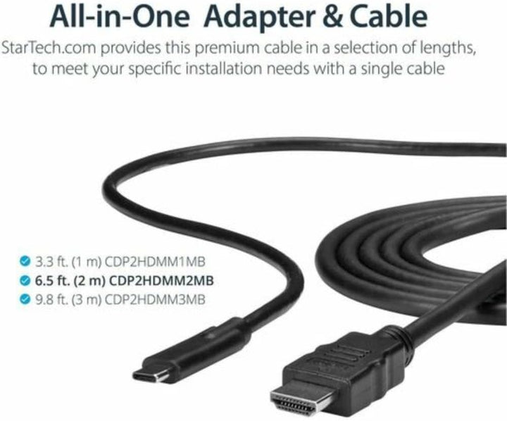 StarTech.com USB-C auf HDMI Adapterkabel - 2m - Thunderbolt 3 kompatibel - USB Type-C zu HDMI Konver