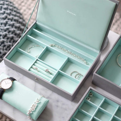 Stackers Grau Mint Klassisch Schmuckschatulle Deckel Dove Grey/Mint, Dove Grey/Mint