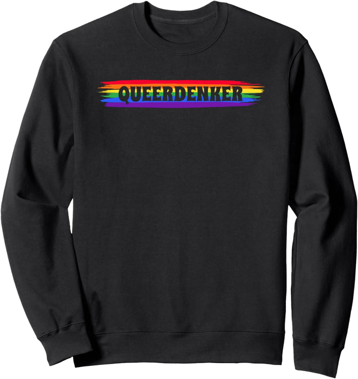 Queerdenker Gay Pride Regenbogenfahne LGBTQ Flagge Sweatshirt