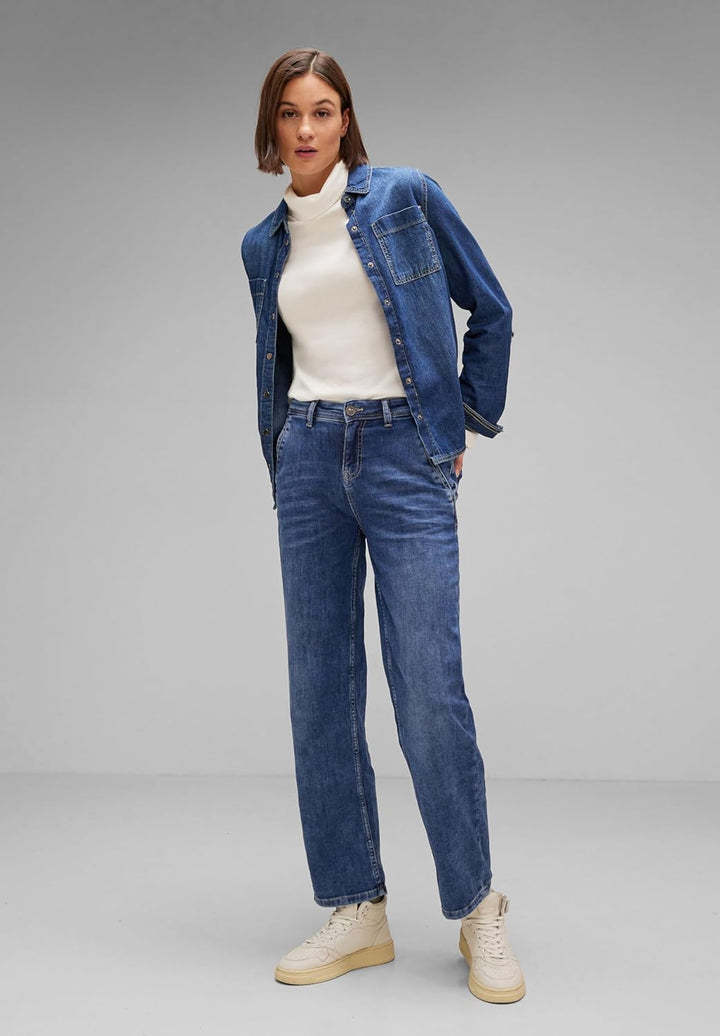 Street One Damen Jeanshose Casual Fit, 32W / 28L