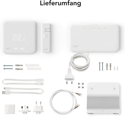 tado° smart home Thermostat (Funk) – Wifi Starter Kit V3+ mit Standfuss – digitale Heizungssteuerung