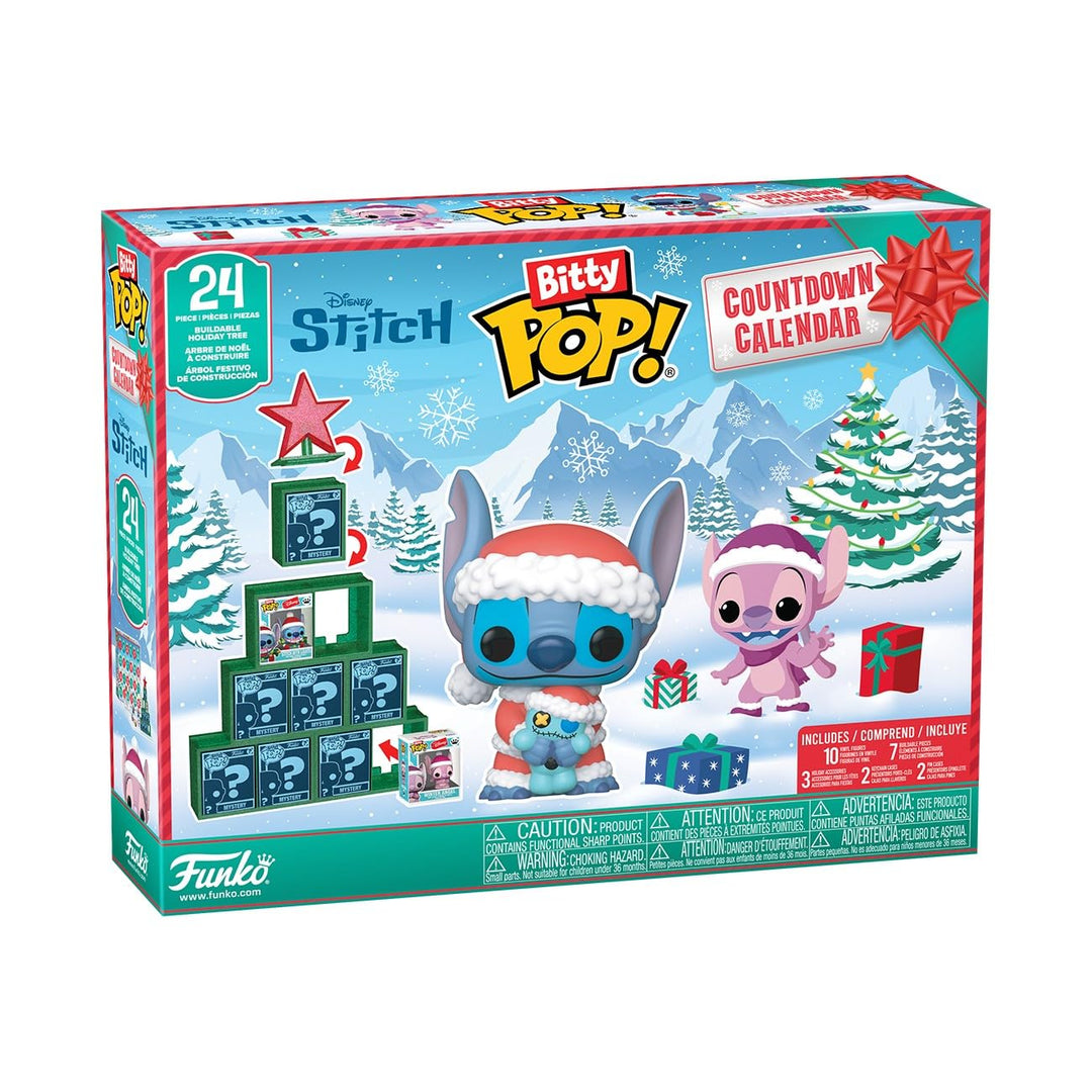 Funko Bitty Pop! Countdown Calendar: Stitch Holiday - Lilo and Stitch- Adventskalender - 24 Tage der