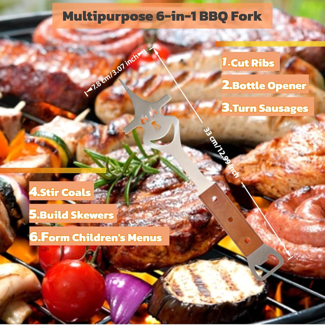 Yosalink 2 Stück Grillbesteck Set,Multifunktionales Grill Zubehör,grillzubehör Set,BBQ Grill Zubehör