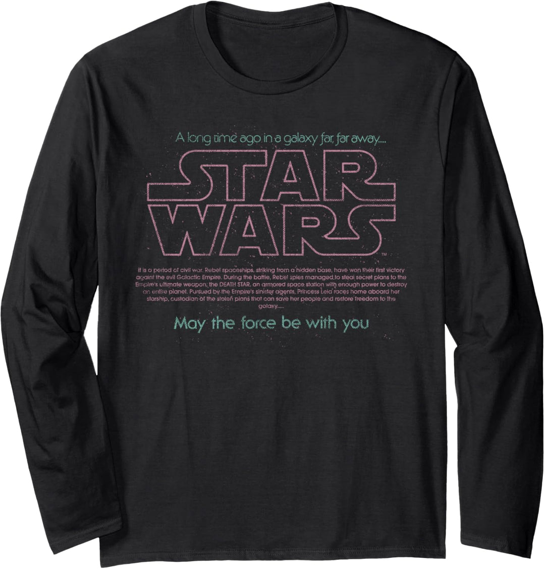 Star Wars Darth Vader May The Force Be With You Poster Langarmshirt