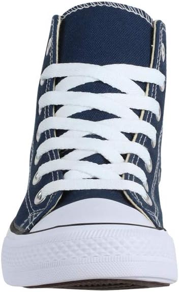 Elara Unisex Sneaker Sportschuhe High Top Turnschuh Chunkyrayan 36 EU Dunkelblau Basic, 36 EU Dunkel