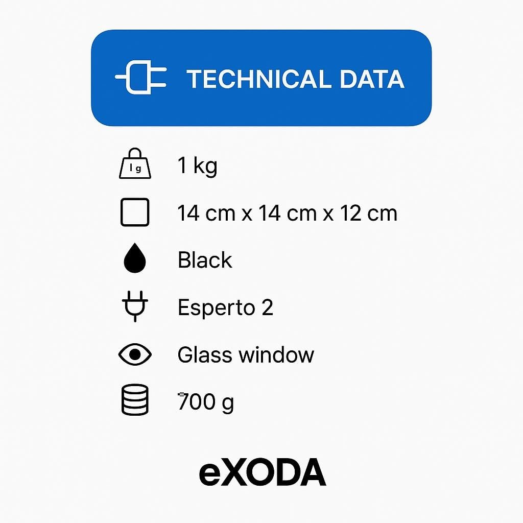 eXODA Bohnenbehälter 700g Erweiterung geeignet für Tchibo Esperto 2