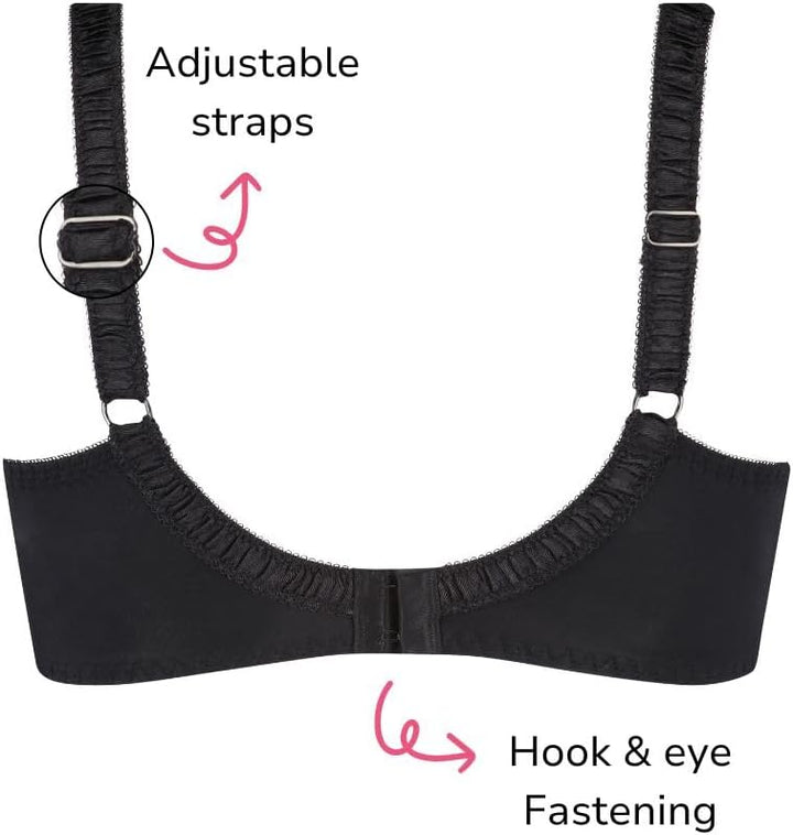 HUNKEMÖLLER Damen Mature BH 80E Schwarz, 80E Schwarz