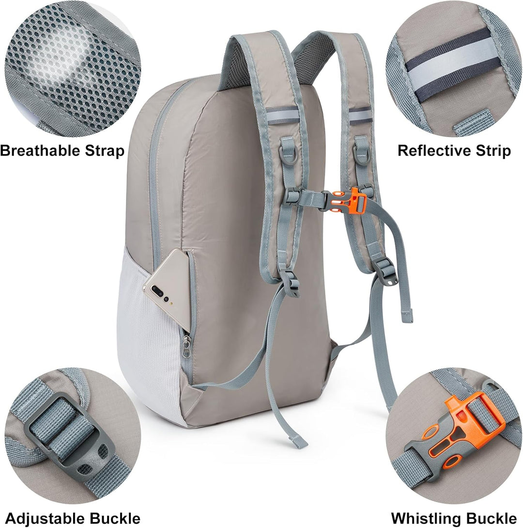 G4Free Faltbarer Leichter Rucksack 25L Unisex Tagesrucksack Kleiner Reiserucksack Wanderrucksack Tre