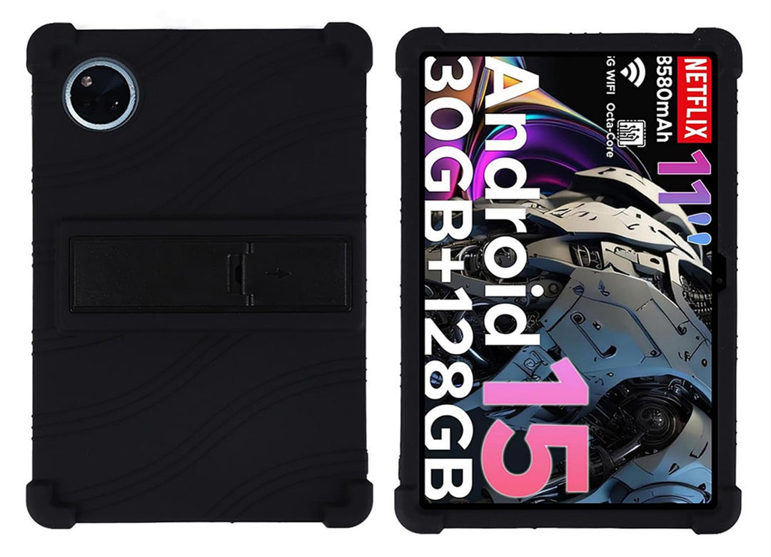 GIOPUEY Hülle Kompatibel mit DOOGEE Tab A9 Plus/A9 Pro Plus/A9+/A9 Pro+ - mit Ständer - Weiche TPU S