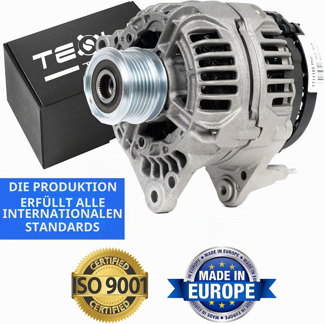 TT11185 PRO. LICHTMASCHINE 12V, alternator 90A, kompatibel mit FORD, SKODA, auto-lichtmaschine AUDI,
