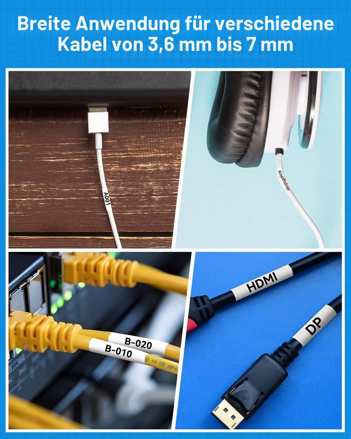 3x Upwinning Hse-231 HSE231 Schrumpfschlauch 11.7mm Kompatible mit Brother P touch Schrumpfschlauch
