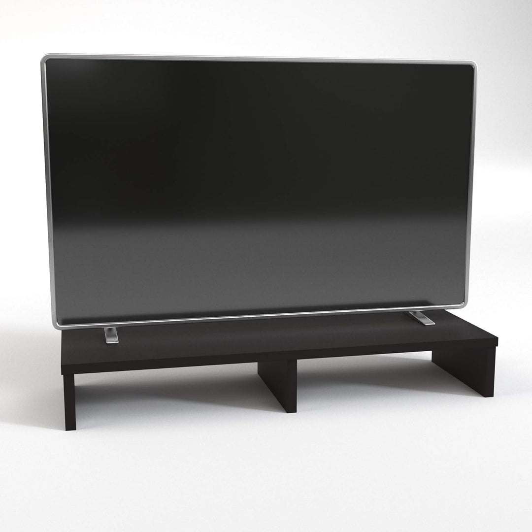 Henor TV-Ständer aus FSC® Holz, TV-Bildschirmerhöhung, 115 x 35 x 12 cm, Tragkraft 90 kg, Graphit 11