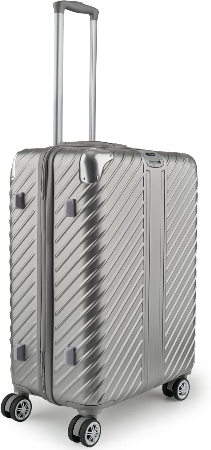 80L (64x44x28) Reisekoffer mit Rollen - Extrem Stabiler Trolley Koffer mit Laptoptaschen-Befestigung